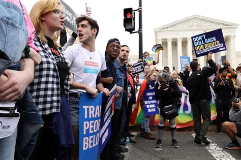 For Lgbt Activists Outside Us Supreme Court Discrimination Cases