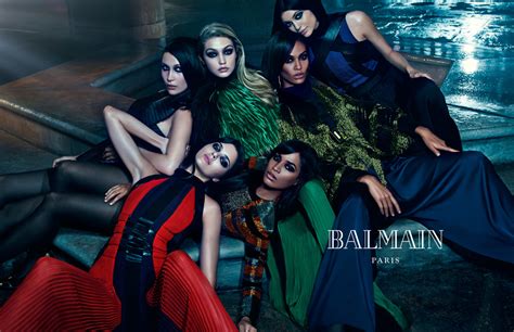 Kendall And Kylie Gigi And Bella Star In Balmain S Sibling Themed Campaign Fashionista