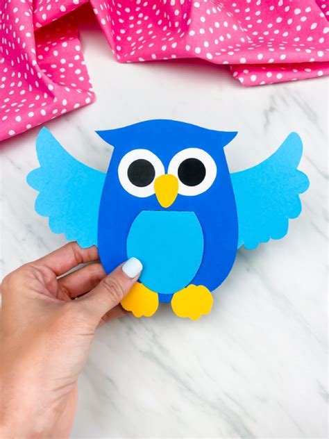 Owl Card Craft For Kids