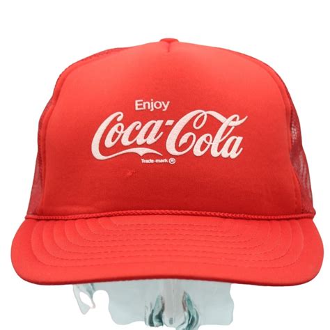 Enjoy Coca Cola Coke Snapback Mesh Trucker Hat Cap Vintage Foam Rope Etsy