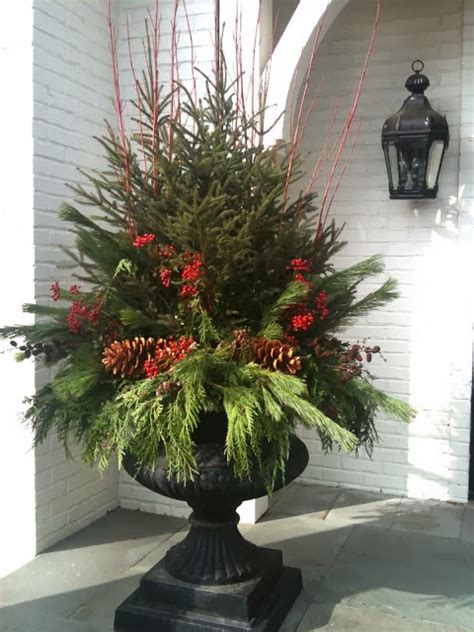 Pine Cones And Acorns Christmas Container Ideas For Your Entry