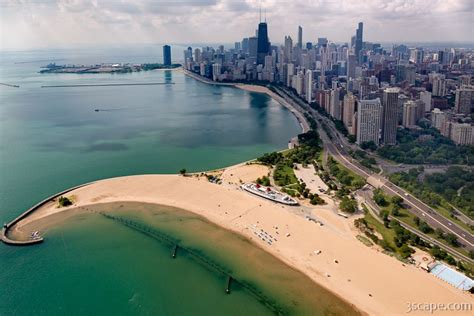 North Avenue Beach And Chicago Skyline Chicago Skyline Chicago Beach