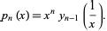 Bessel Polynomial From Wolfram Mathworld