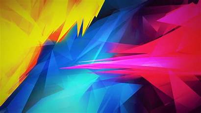 Yellow Pink Abstract Purple Orange Colorful 3d
