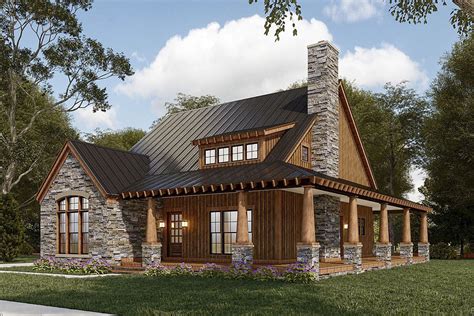 Plan 70682mk Country Mountain House Plan With Vaulted Ceiling And