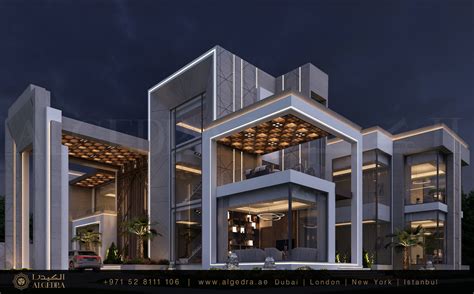 Modern Villa Exterior By Algedra Interior Design At