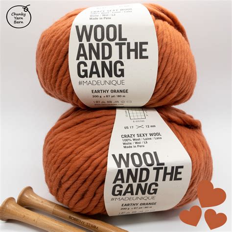 Watg Crazy Sexy Wool Earthy Orange Chunky Yarn Barn