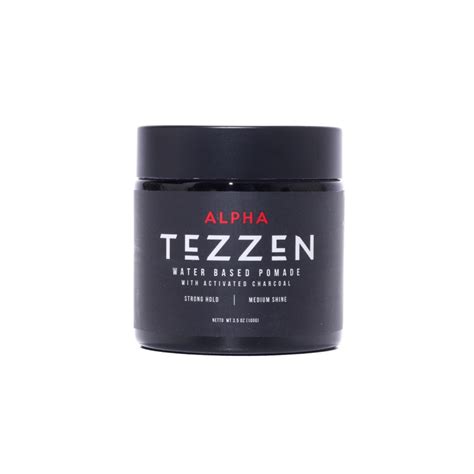 Jual Pomade Waterbased Tezzen Alpha Activated Charcoal Pomade Aroma