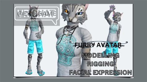 Create Well Detailed Furry Avatarvrchat Avatar Model Vr Character