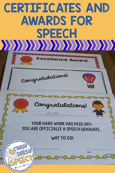 Award Certificates For Speech Therapy Speech Therapy Speech