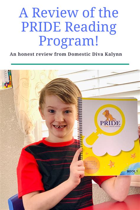 Kalynn From Domestic Diva Reviews The Pride Reading Program As She Uses