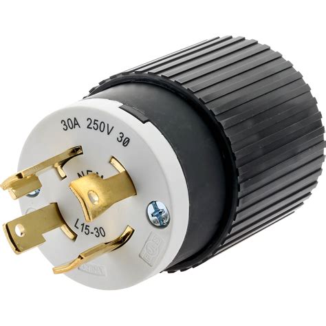 30 Amp 250v Nema L15 30 3 Phase Twist Lock Plug Grizzly Industrial
