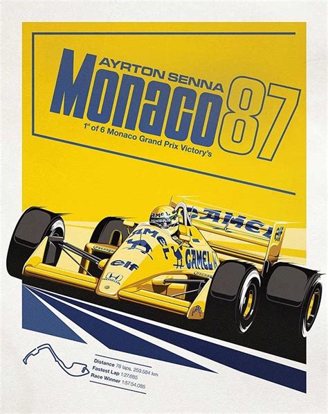 Ayrton Senna Posters Celebrate The Master’s Triumphs In 2020 Vintage Racing Poster Ayrton
