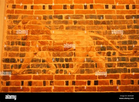 Lion Babylon Iraq Middle East Stock Photo Alamy