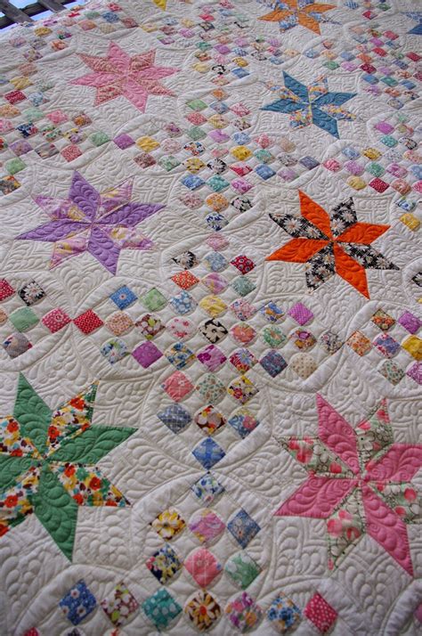 Quilts On Bastings 1930s Vintage Le Moyne Star Quilt Vintage Quilts