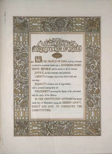 Constitution Of India Original Document