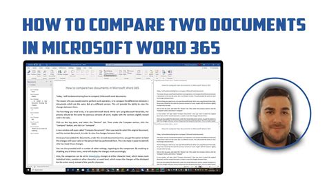 How To Compare Two Documents In Microsoft Word 365 2019 And 2016