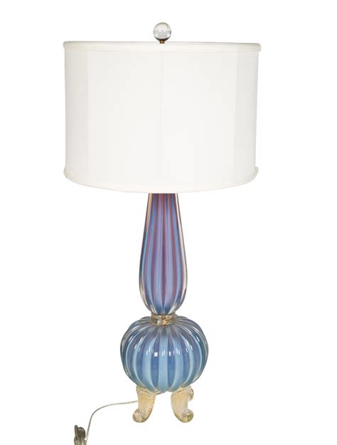 Murano Glass Table Lamp Blue Table Lamps Lighting Mur20149 The Realreal
