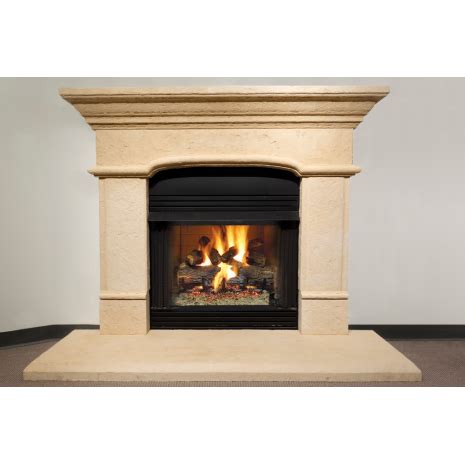 Tuscan Cast Stone Fireplace Mantel - Arched | Stone fireplace mantel, Cast stone fireplace ...