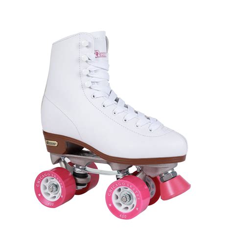 Chicago Ladies Classic Quad Roller Skates White Size 7