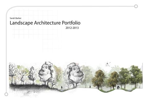 Having a professional title page can give the impression you've put a. Sarah Barker, Undergraduate Landscape Architecture ...