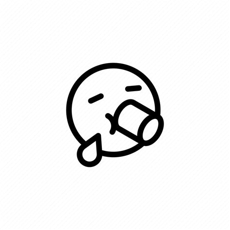 Drinking Emoji Expression Feeling Emotional Drink Thirsty Icon