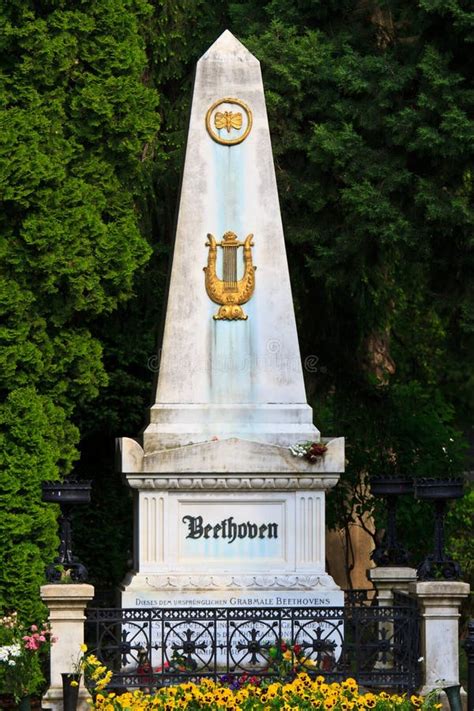 Sepultura De Beethoven No Cemitério Da Central De Viena Foto De Stock