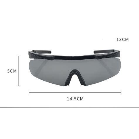 taktikai napszemüveg 3 készlet levehető lencsével polarizált lencsékkel védőtokkal dobozzal