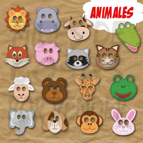 60 Mascaras Antifaces Animales Borrego Elefante Rana Chango 54900