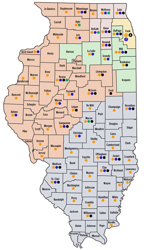 Problem Solving Courts Map Illinois Courts