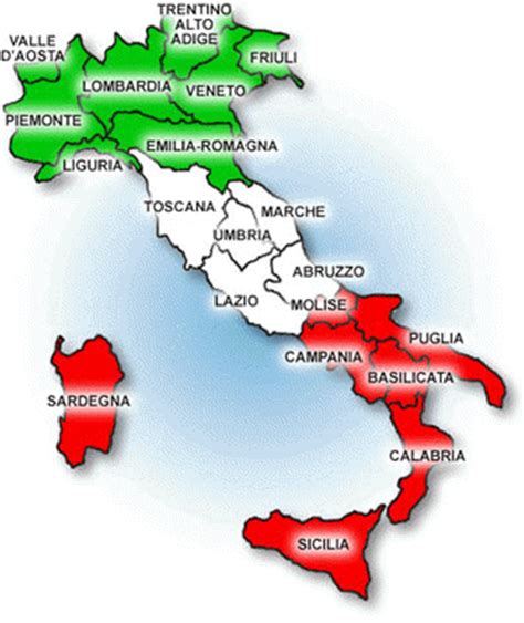 Cartina Italia Nord Centro Sud Cartina