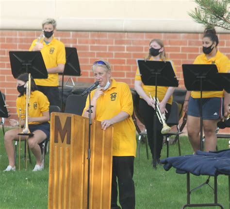 Manistee director of bands presented Teacher of the Year award at