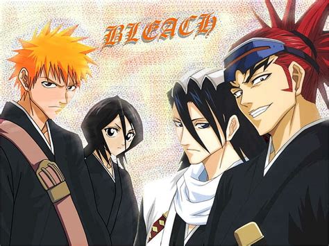 HD Wallpaper Bleach Byakuya Kuchiki Ichigo Kurosaki Renji Abarai