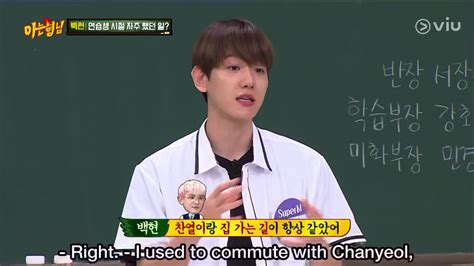 Chanbaek On Twitter Baekhyun ‘i Used To Commute With Chanyeol When