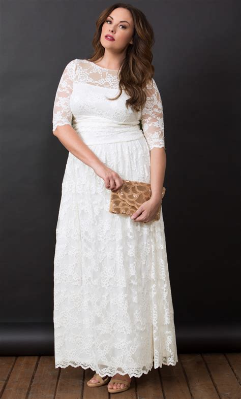 size illusion lace wedding dress kiyonna clothing