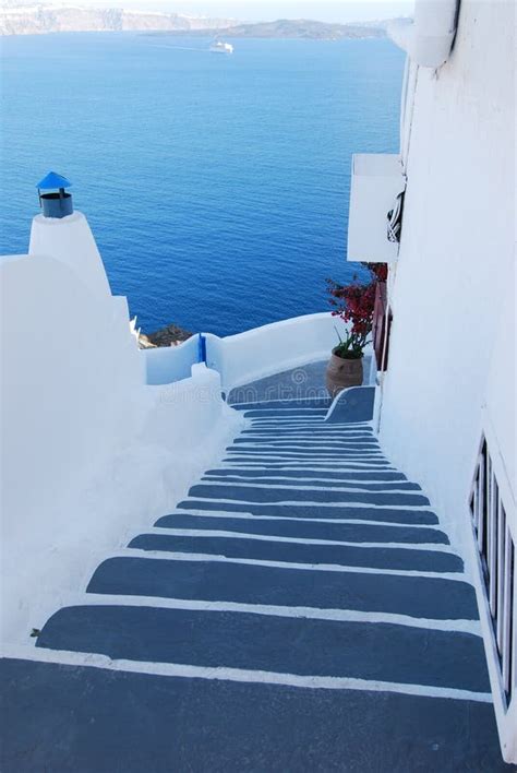 Stairs To Home Santorini Greece Stock Photo Image Of Stair Islands