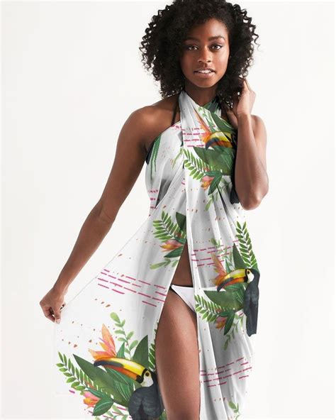 Tropical Toucan Swimsuit Cover Up Swimsuit Cover Sheer Swimsuit