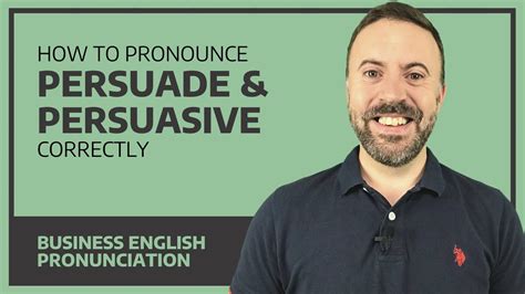 Pronounce Persuade And Persuasive Correctly Business English Youtube