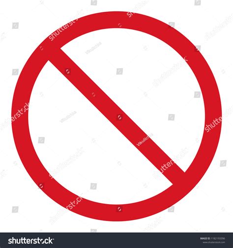 Vector Stop Icon Prohibited Passage Stop Stock Vector Royalty Free