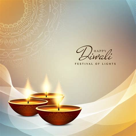 Fondo Abstracto Decorativo De Diwali Feliz 253265 Vector En Vecteezy