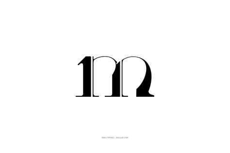 Paris Typeface Regular Strip Style Moshik Nadav Fashion Fonts