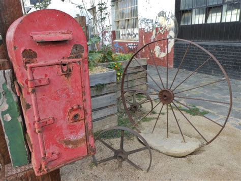 Big Rusty Mailbox And A Wagon Wheel Michael Coghlan Flickr