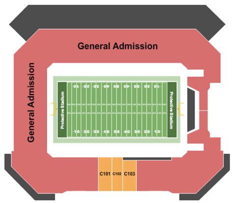 Protective Stadium Tickets In Birmingham Alabama Protective Stadium
