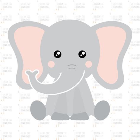 Cute Baby Elephant Svg Cutest Elephant Svg Baby Elephant Etsy