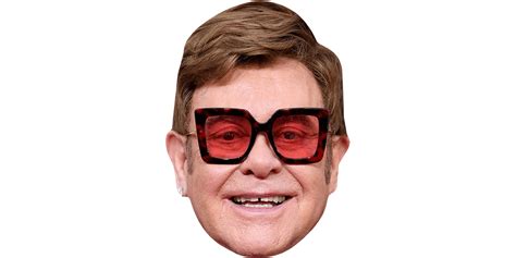 Elton John Square Glasses Big Head Celebrity Cutouts