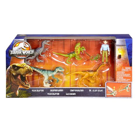 Jurassic World Details About Legacy Collection Dinosaur 6 Pack With Alan Grant Jurassic Park
