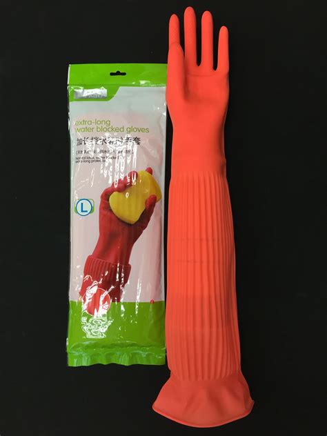 22 Long Latex Household Glove Buy Long Sleeve Rubber Gloveslong