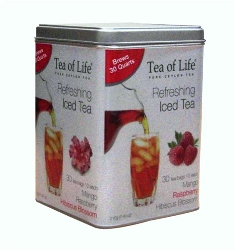 Tea Of Life Iced Tea Bags Black Tea Mango Raspberry