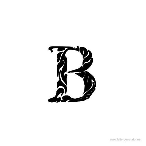 We've collected some of the best designs out there to help inspire . Tribal Garamond Font Alphabet B | Tribal letters, Tattoo ...