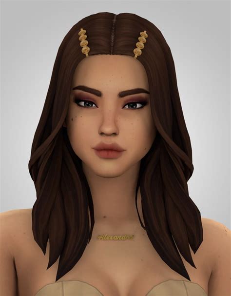 Penelope Hair Aladdin The Simmer On Patreon Sims Hair Sims 4 Curly